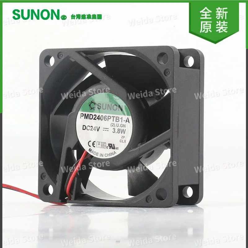 

Newly manufactured original built-in SUNON PMD2406PTB1-A 24V 3.8W 6CM 602560X60X25MM inverter fan