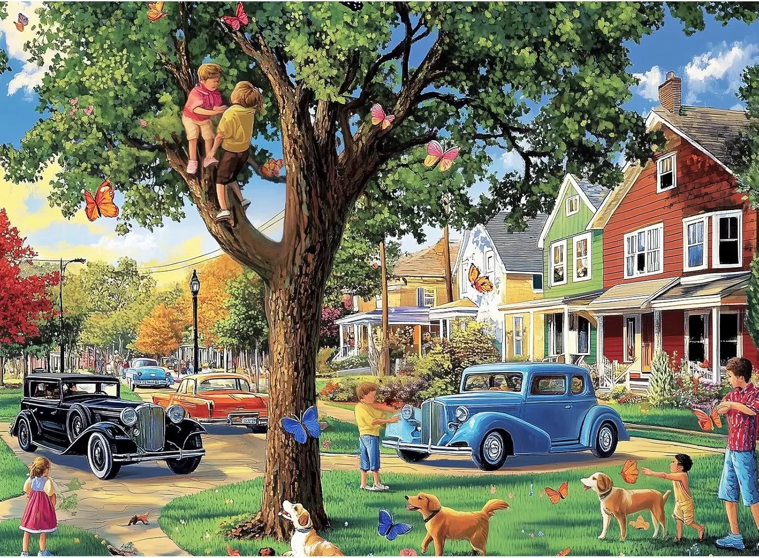 Primavera parque adulto quebra-cabeça de madeira 1000/500/300 peças quebra-cabeças para gamer quarto sala de estar festa presente jogo desafiador