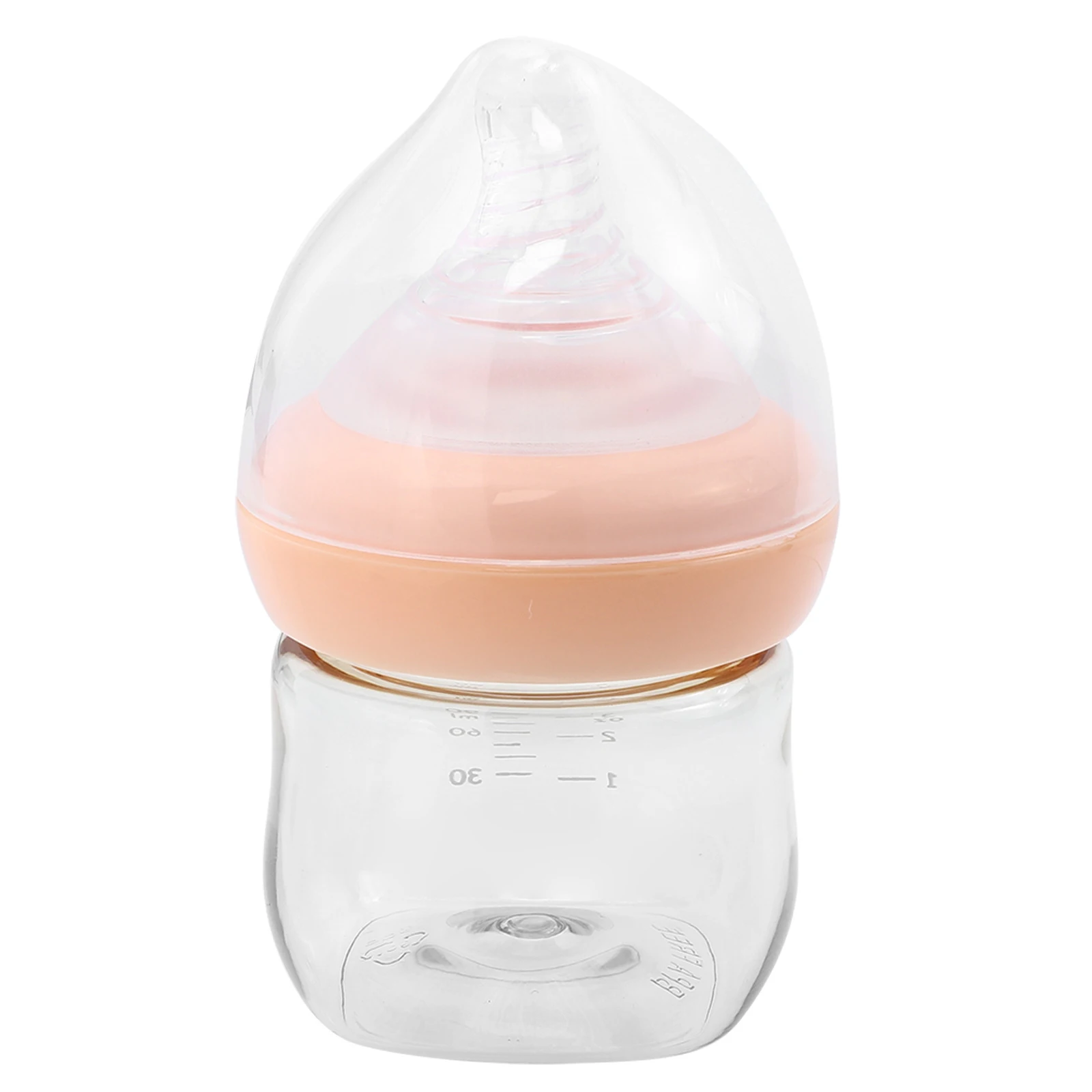 

1Pcs 90ml Baby Feeding Bottle Wide Caliber Detachable Easy to Clean Transparent Design Portable Newborn Gift Baby Milk Bottle