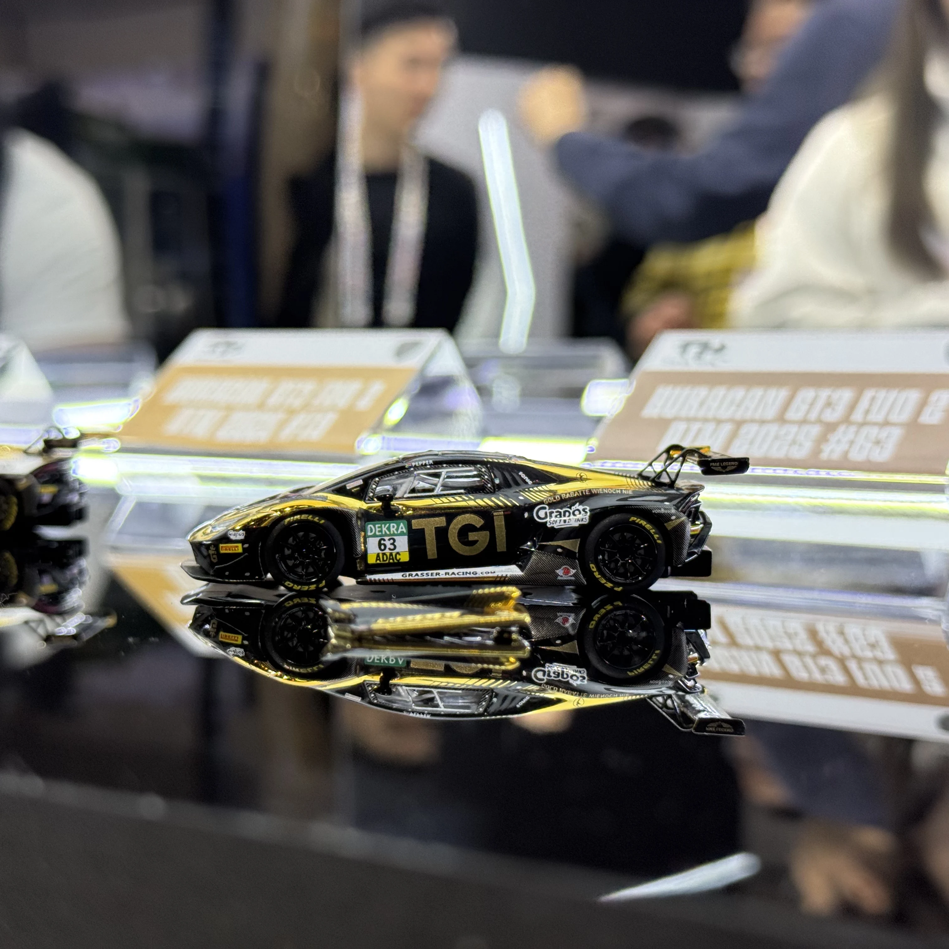 

Trends Hobby 1:64 Lamborghini Huracan GT3 EVO2 - GRT #63 DTM 2025 TGI Team Alloy Die Cast Car Model