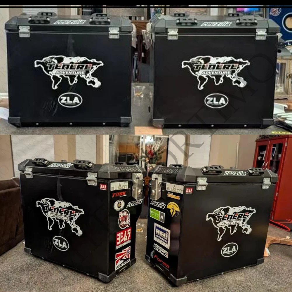 

Для YAMAHA ADVENTURE TENERE 700 1200 XT 1200XT SUPER, алюминиевые чехлы на багажник, защитные наклейки на бак, 2018 2019 2020