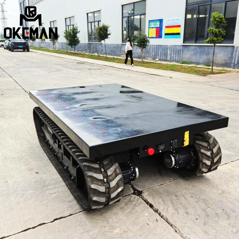 【Industrial Grade】Heavy Duty Electric Crawler Chassis Customizable 1 Ton 2 Ton 5 Ton Rubber Track Platform For Construction Use