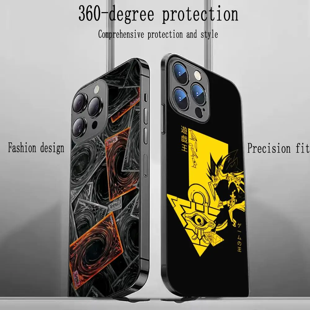 Classic Anime Yugioh japan Phone Case For iPhone 16 15 14 13 12 11 X XR XS 8 Plus Mini Pro Max Soft black Shockproof Cover