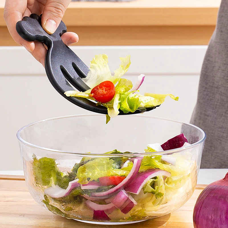 1 Portable Salad Blender Multifunctional Tossing Tool Creative Three Finger Fruit Claw Salad Tossing Kitchen Tools