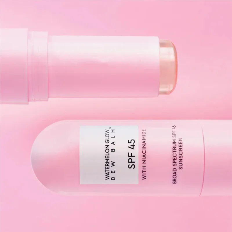 Baume de rosée à lueur pastèque Niacinamide SPF 45, soin pour la peau du visage, hydratant blanchissant, protection solaire pour toutes les peaux