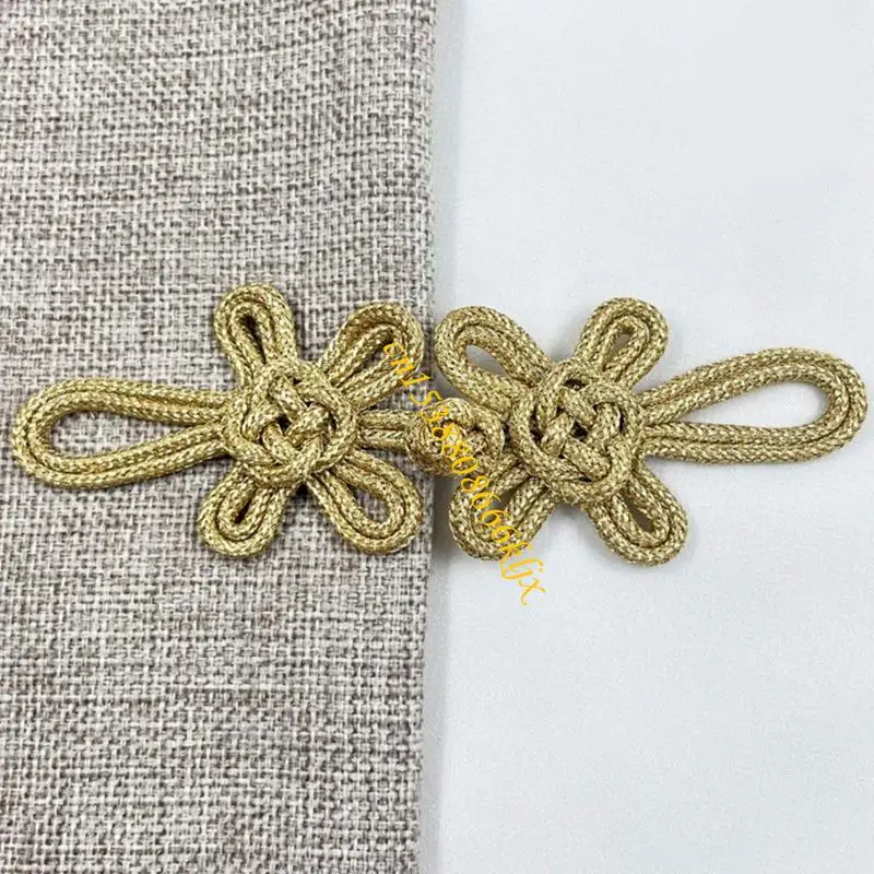 ปุ่ม Cheongsam Knot ปิดตัวยึดเย็บผ้าสำหรับ Cheongsam Han Suit 066C