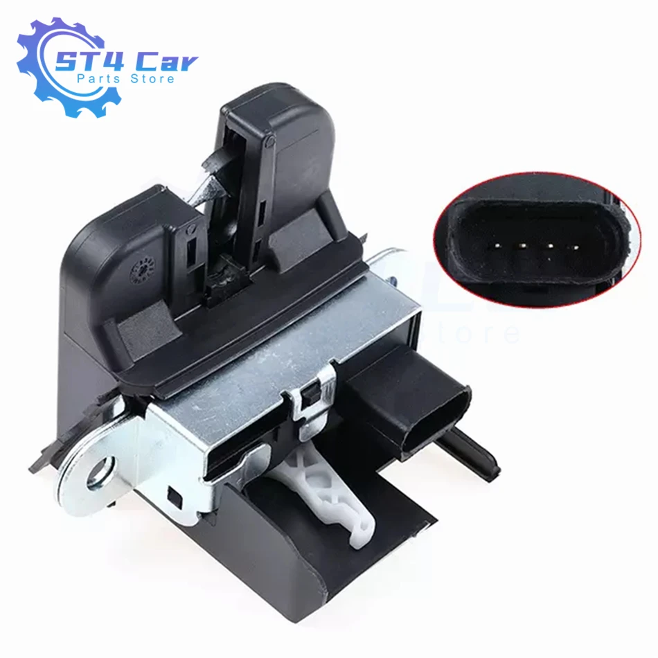 5M0827505E 4Pins Seat Rear Trunk Lock Lid Latch For VW Golf MK5 GTI MK6 For VW Touran MPV 2003 - 2015