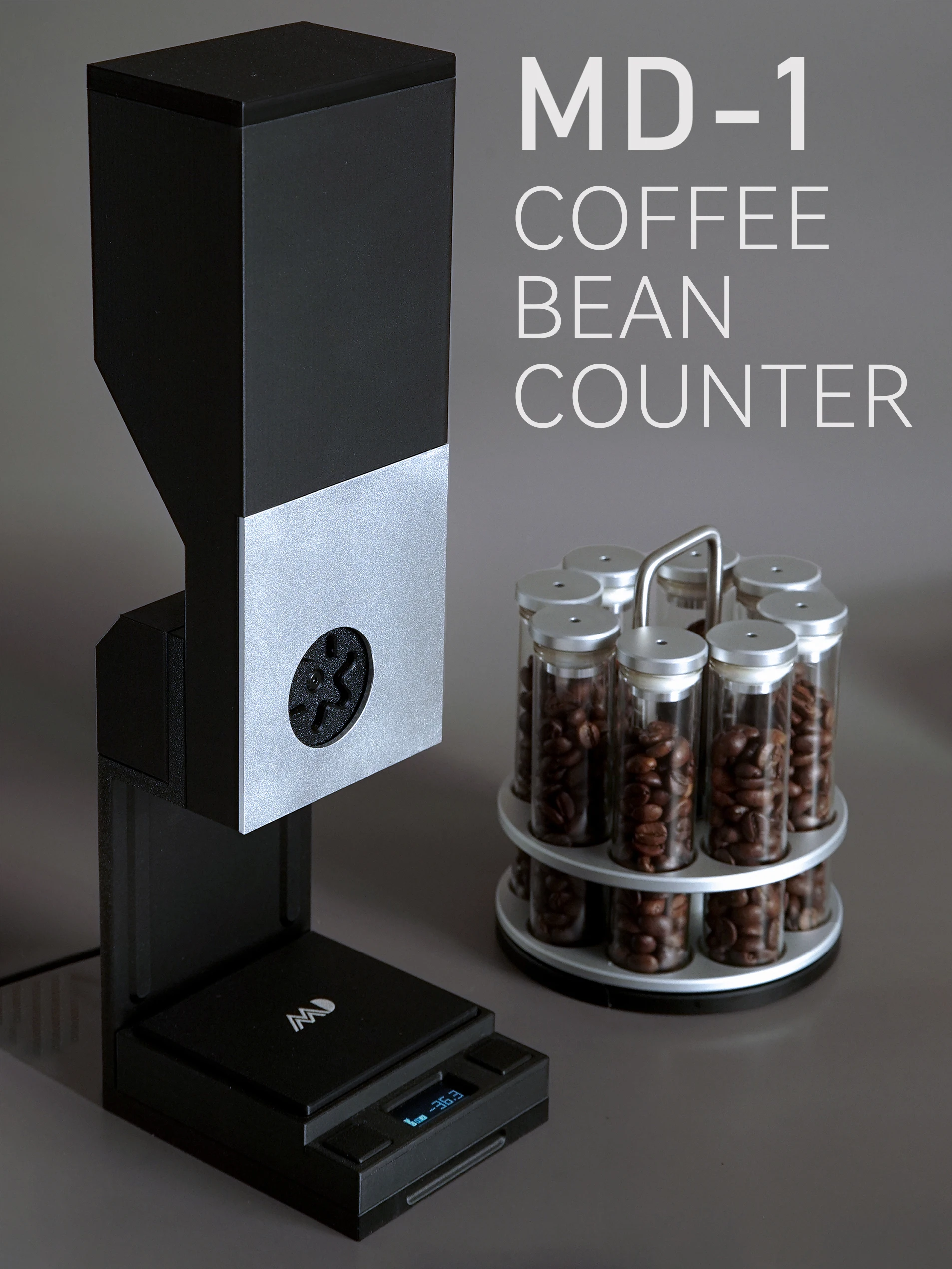 MADBALL coffee bean counter, MD-1 coffee bean dispenser, coffee bean pre-dosing machine, single dose dispenser