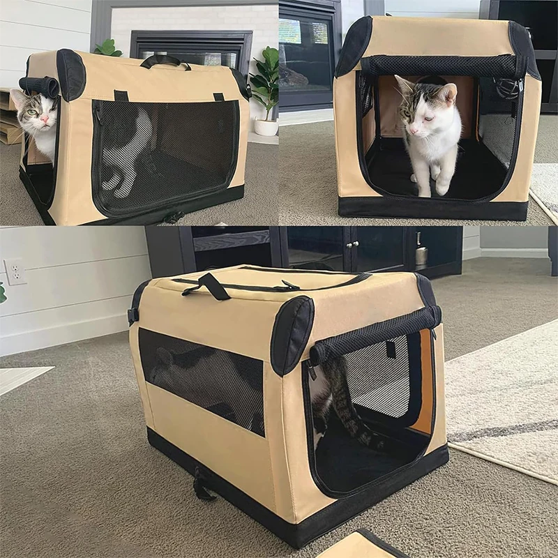 

Car Cat Nest Outdoor Portable Folding Cage Cat House Kennel Cage Pet Tent Dog Cage Handbag Medium and Large Dogs