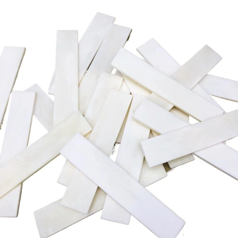 Buffalo Bovine Bone Knife Handle Scales Slabs DIY Making Material 100x20x3mm 100x30x4mm 4pcs