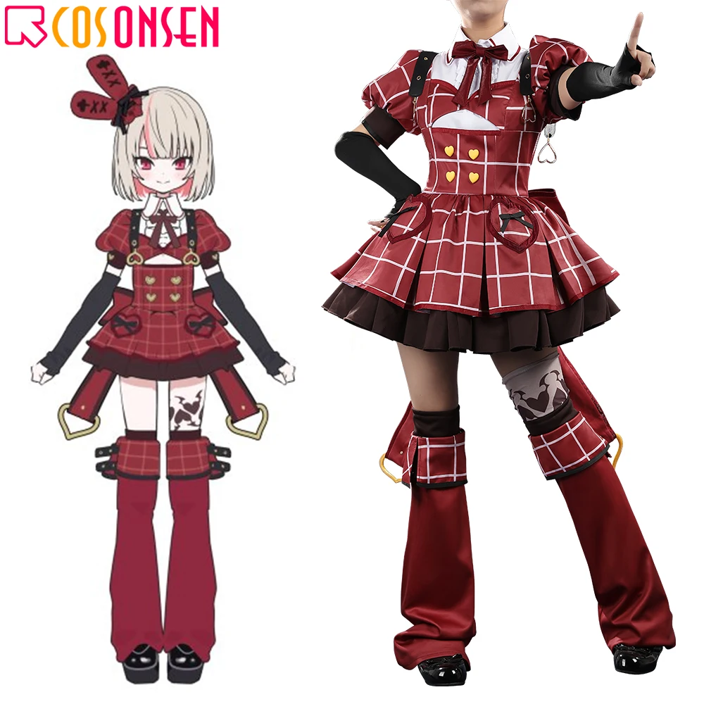 

Oshi no Ko Our Sign Is B covered by NIJISANJI Virtual YouTuber Makaino Ririmu Cosplay Costume Dress Custom Made