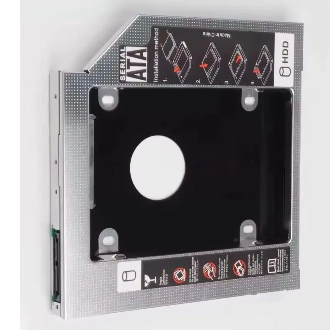 

2nd Secondary 2.5 SATA Hard Drive HDD SSD Optical bay Caddy Frame Bracket For MSI CX70 GE70 0nd-033us FX700 FX720 MS-163K GT60