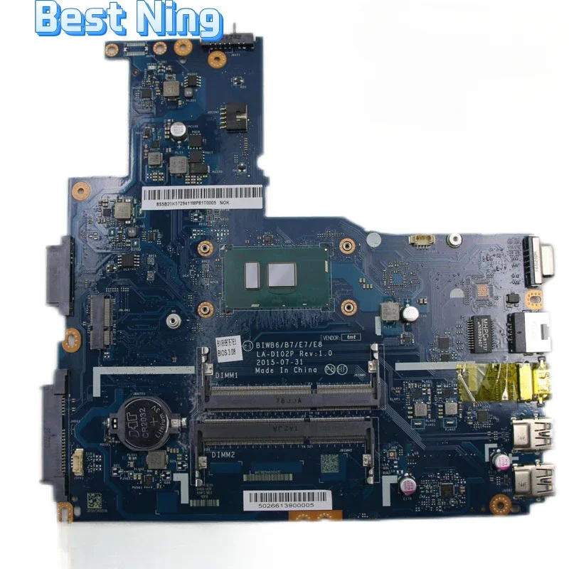 For Lenovo B41-80 Laptop Motherboard LA-D102P Mainboard with CPU 4405U UMA Tested Ok.