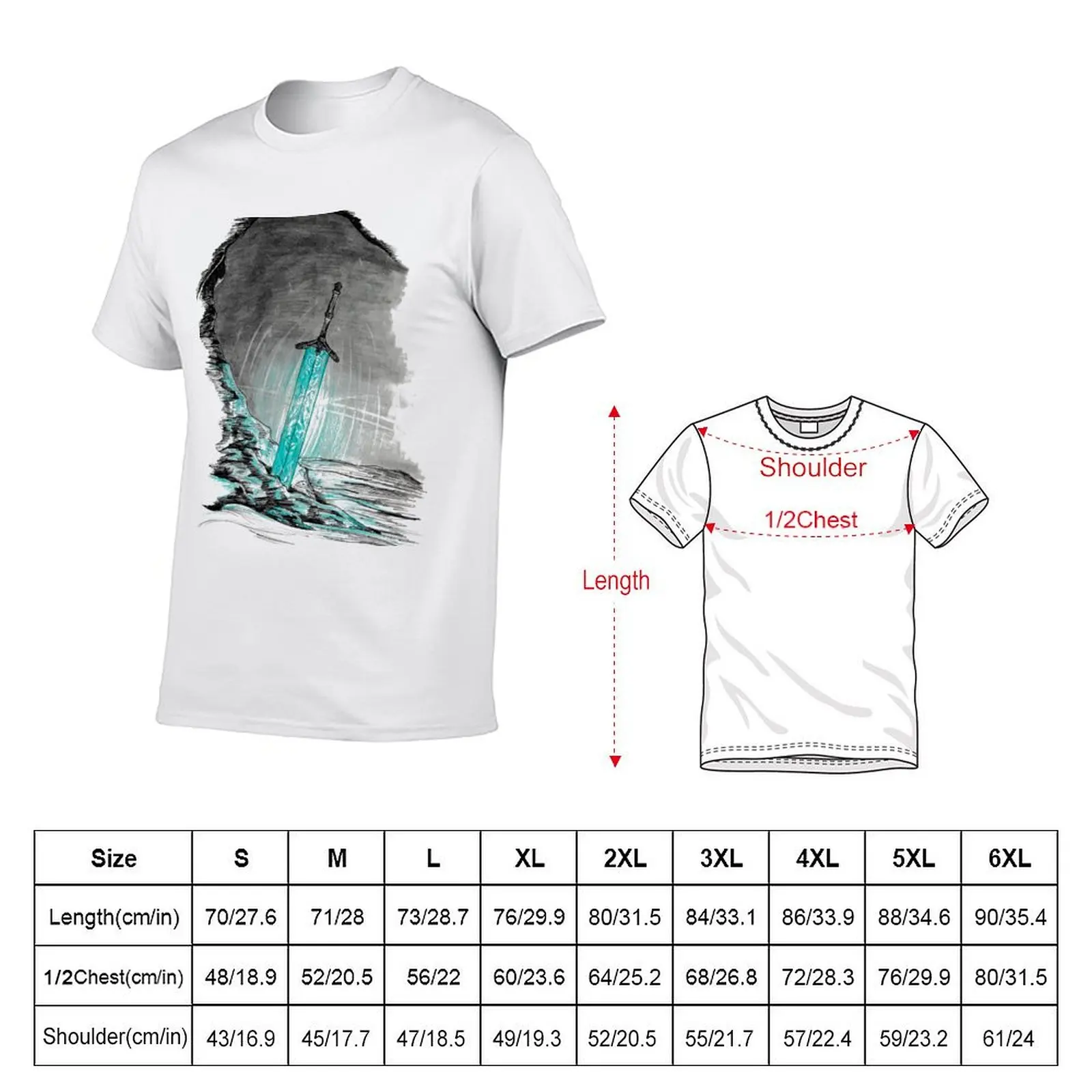 Moonlight Greatsword T-Shirt UV Sun Protection Tee Shirt