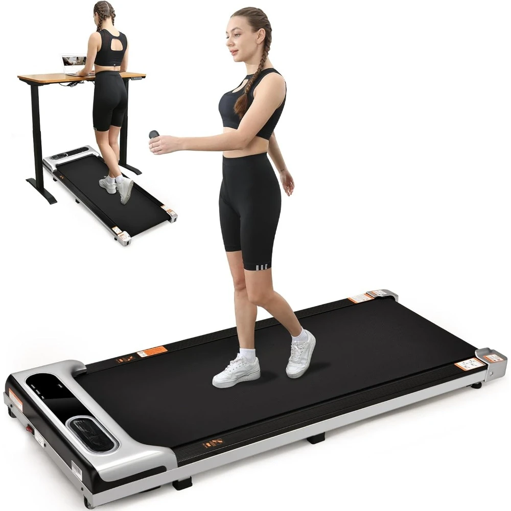 

Under Desk Treadmill, 2.5 HP Portable Treadmill, 3 in 1 Walking Jogging Running Machine with Remote Control, LED Display