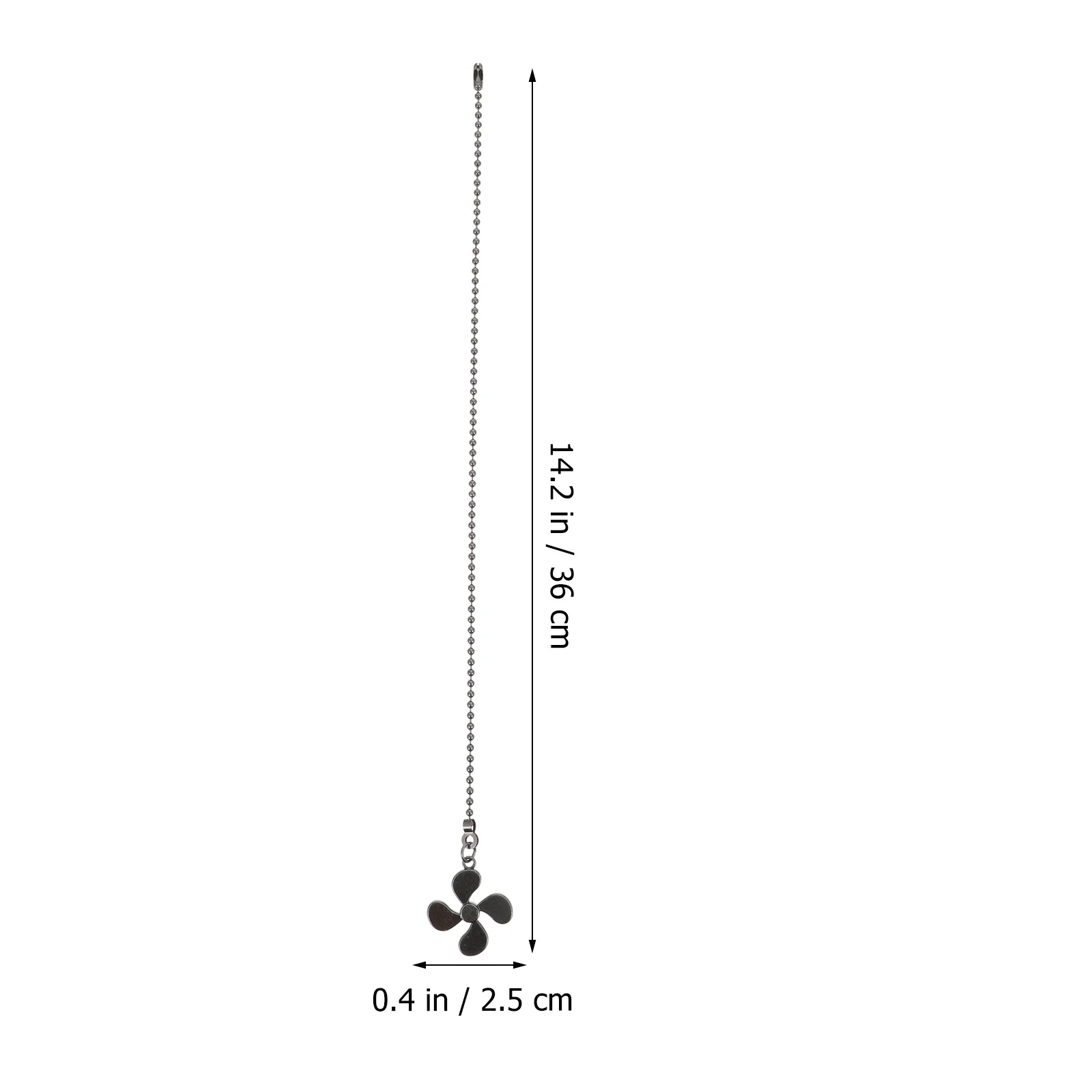 

2 Pcs Pendant The Chain Pull Extension Metal Ceiling Chains Zinc Alloy Ball Hanging Pulls
