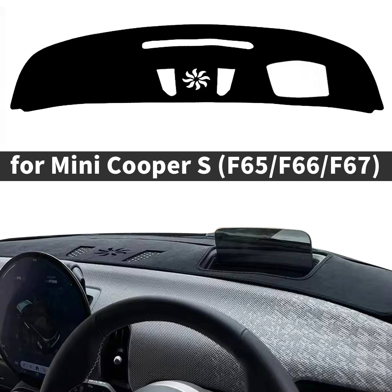 

for BMW Mini Cooper S 2026-2024 F65 F66 F67 Car Dashboard Cover Dashmat Sunshade Anti‑Slip Anti‑UV Dash Mat Cover Interior
