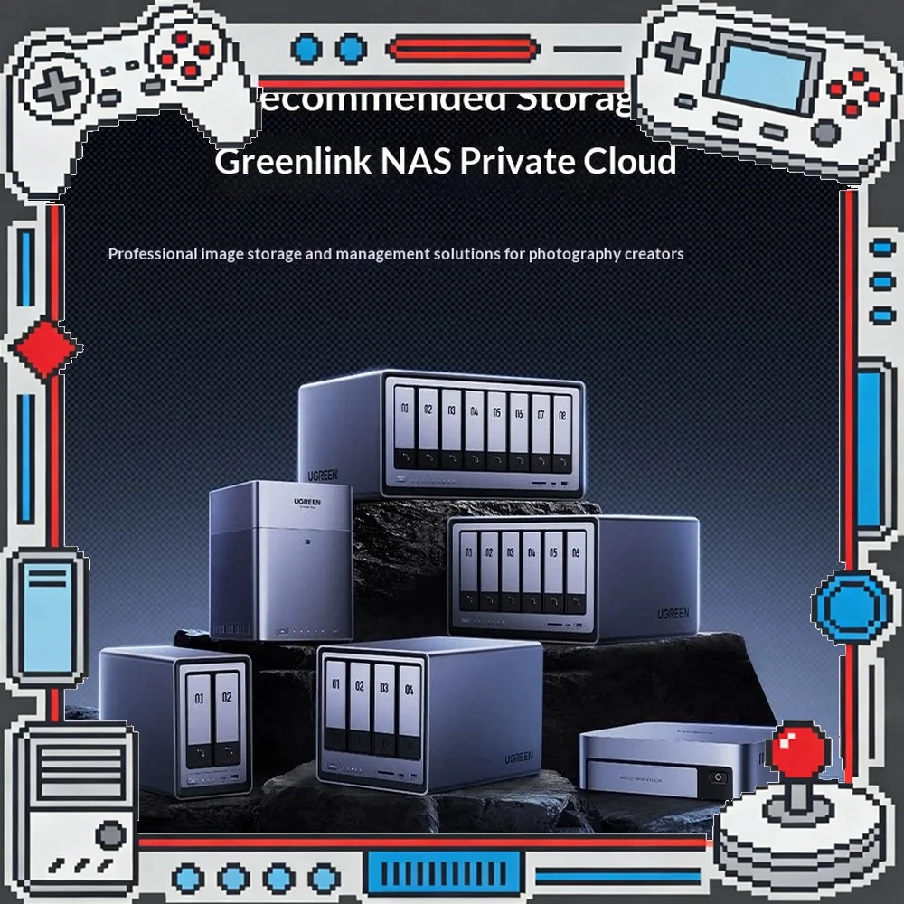 UGREEN DXP8800Ultra NAS 8 Bay Network Attached Storage Intel Core 7 150U Dual 10GbE Private Cloud Server for Office Data Backup