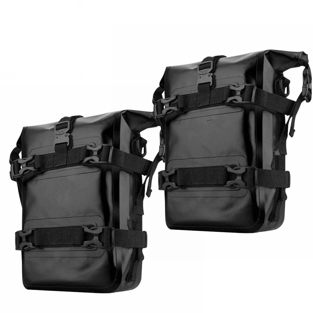 2PCS motorfiets bumpers tas waterdicht 5L-8L motorfiets zijframe tas motorfiets crash bar tas universeel gereedschap opbergtas
