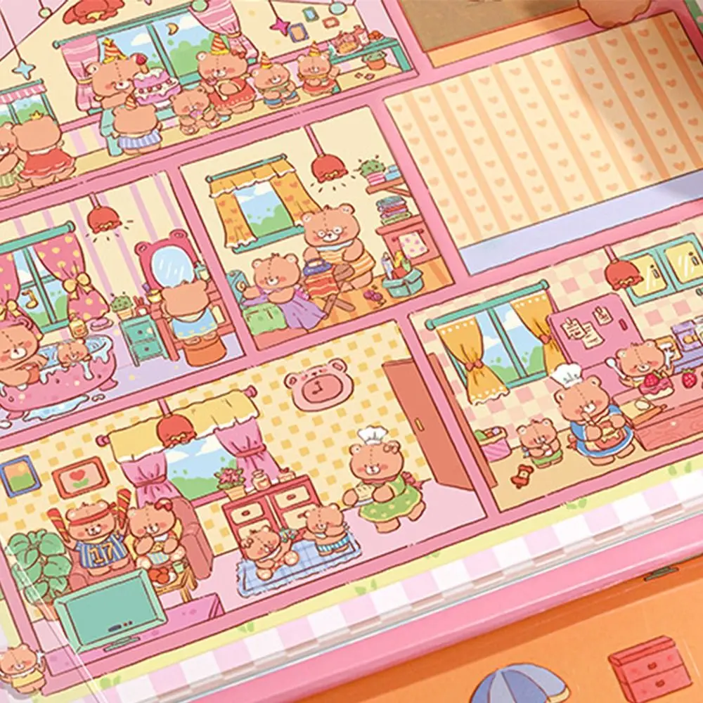 

New Large Miniature Scene 3D Stickers DIY Three-dimensional Visual Stacking Sticker 3D Notebook Sticker Children Gift