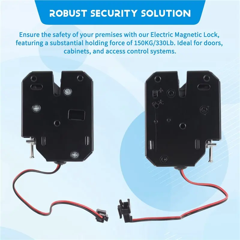 M09K 10X 12V 2A Electric Magnetic Lock Fail Safe Holding Force Electromagnetic Door Access Control System Cabinet Boxes