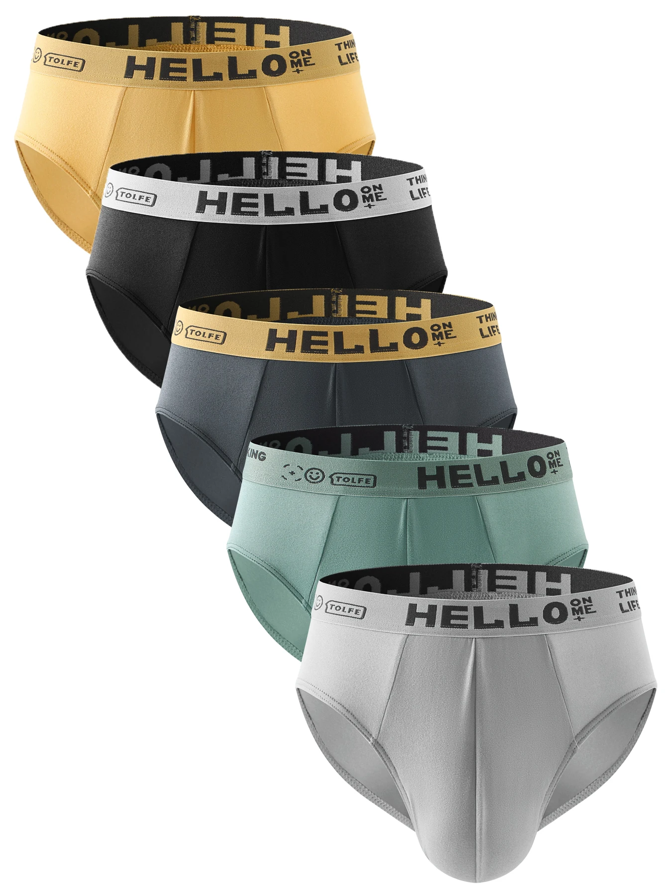 

5 шт. мужского нижнего белья, спортивные, повседневные, удобные, дышащие трусы для мужчин, универсальные для всех сезонов, набор из разных видов белья.