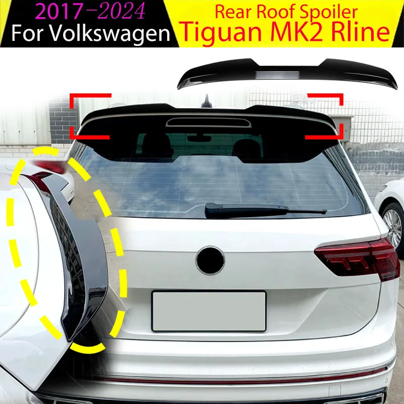 

Автомобильный задний спойлер на крышу, хвостовое крыло, губа для Volkswagen Tiguan MK2 Rline 2017+, задний верхний сплиттер задней двери, аксессуары, комплект кузова