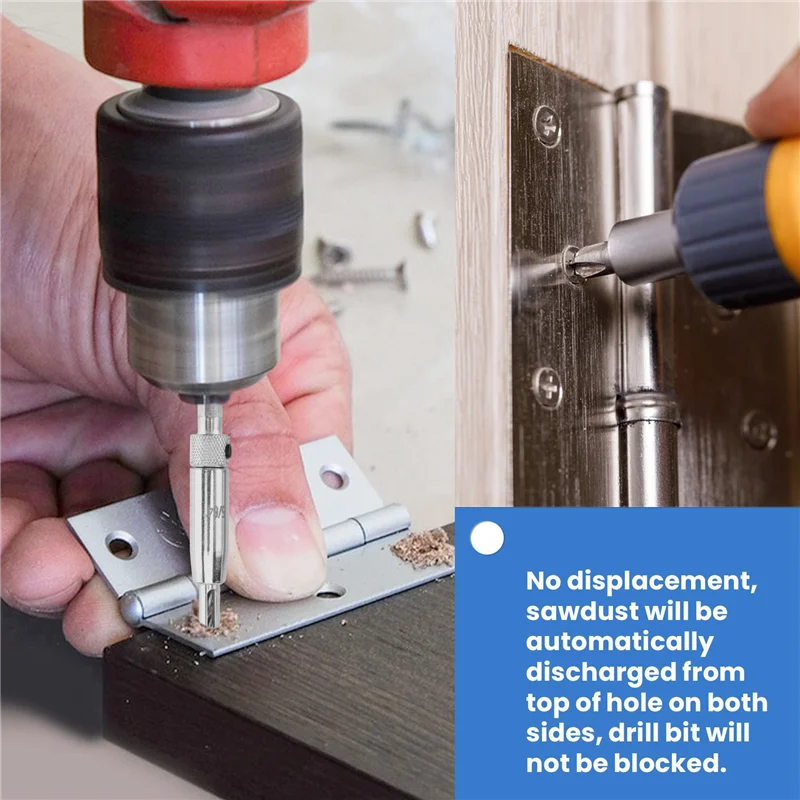 

Набор центрирующих сверл A64Z, 5 шт., самовыравнивающиеся конические сверла для деревообработки, сверла для дверей и окон