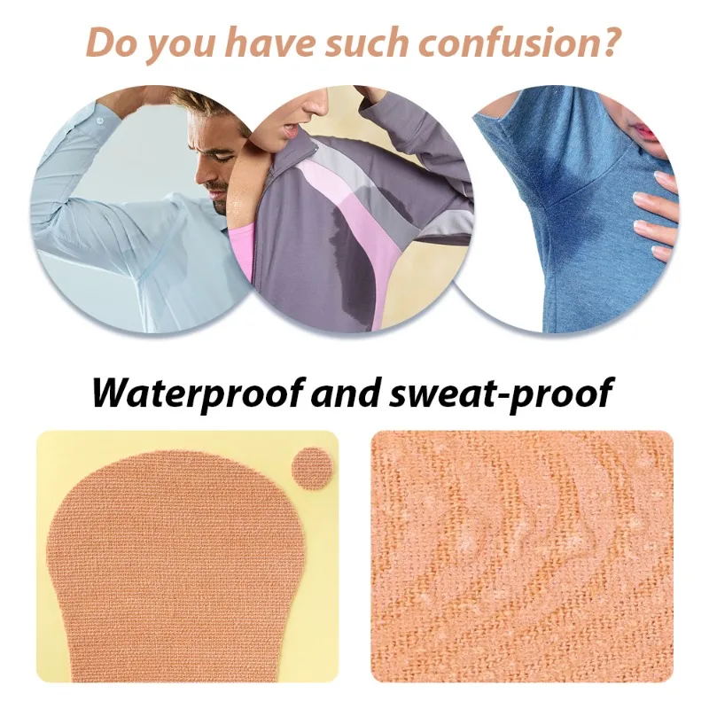 Underarm Anti Sweat Pads Summer Women Men Disposable Invisible Sweat-Absorbing Patches Breathable Comfortable Anti Sweat Pads