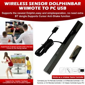 Nowy Bezprzewodowy Sensor DolphinBar Kompatybilny z Bluetooth, Zdalny Pilot Mysz do PC dla Dzieci do Gier Wii, Obsługa Funkcji G-sensor