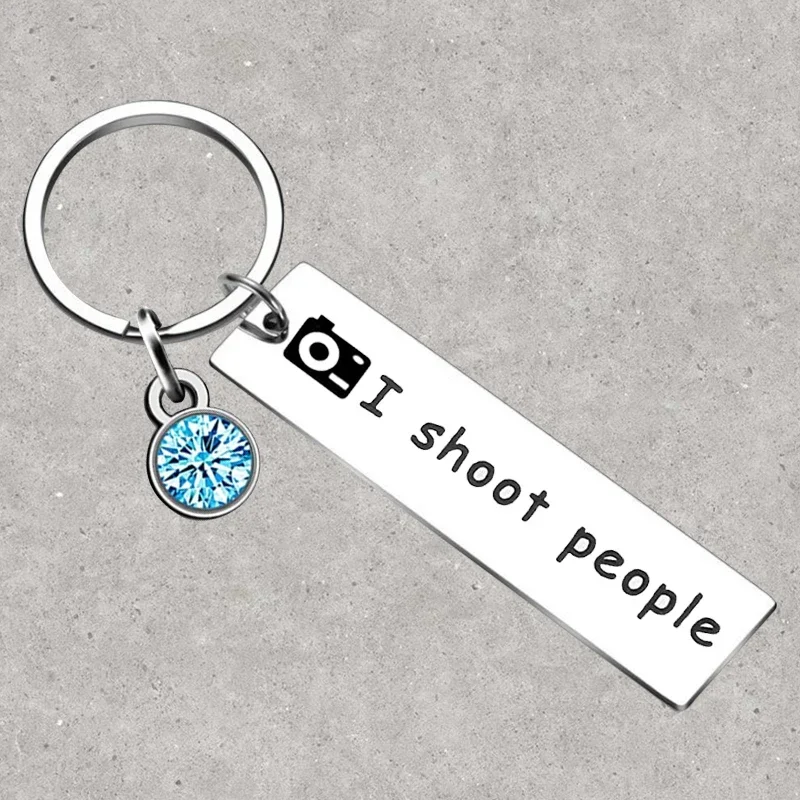 

Hot Photographer Gift Keychain I Shoot People Key Rings Photographer Videographer Lover Gift