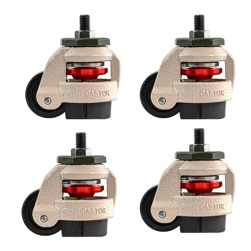 4pcs of set  GD-60S Leveling Caster Wheels FUMA Castors foot adjust  load 50KG/1PCS, 100KG/4PCS machine nylon caster wheels