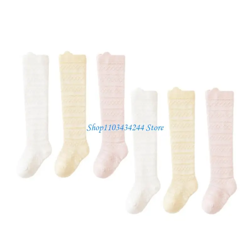 

Newborn Socks for Summer Spring Stretchy Over the Knee Socks for Toddler Breathable Mesh Socks for Little Girls