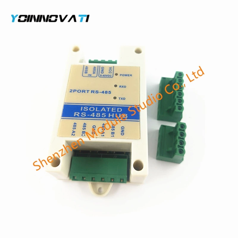 Isolated RS485 Repeater Photoelectric Isolation Industrial RS485 Hub 2Channel Signal Amplifier