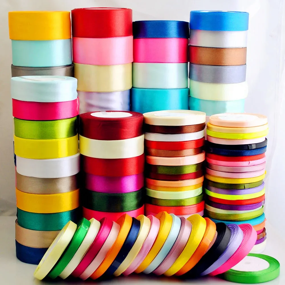 22meters 6mm 10mm 15mm 20mm 25mm 40mm 50mm Silk Satin Ribbons for Crafts Bow Handmade Gift Wrap Party Wedding Decorative