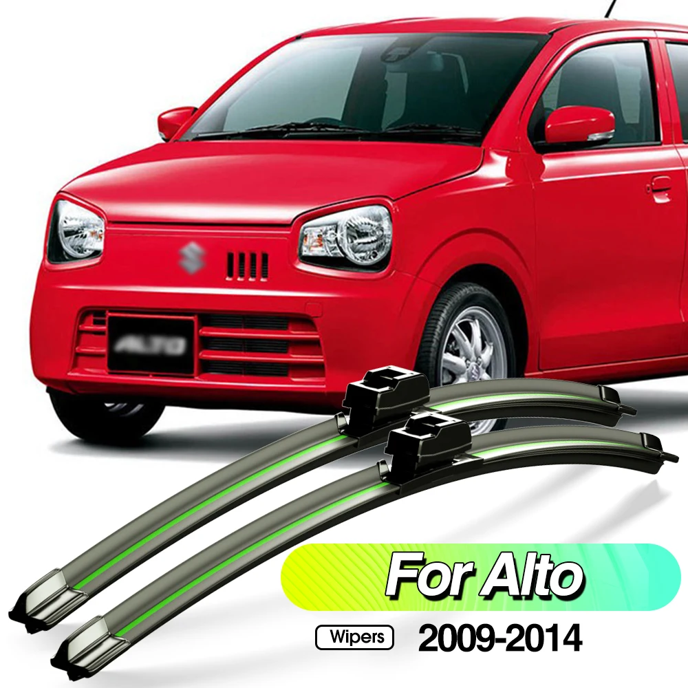 

For Suzuki Alto 2009-2014 2pcs Front Windshield Wiper Blades Windscreen Window Accessories 2010 2011 2012 2013