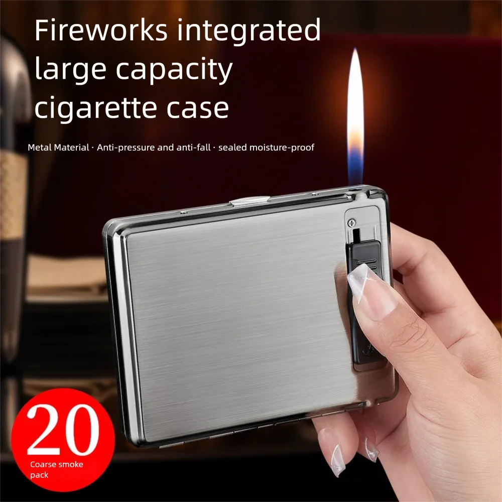 New Lighter Cigarette Box Integrated Creative Personalized Portable Cigarette Box Men's Cigarette Cover Box