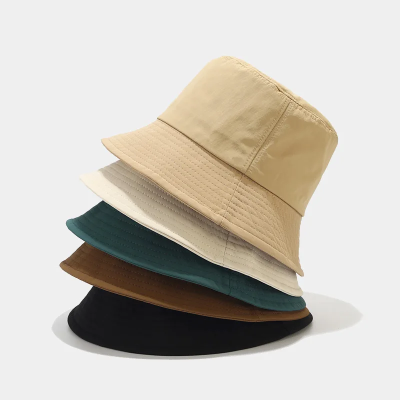 Korean Style New Big Head Circumference Fisherman Hat Trendy Japanese Style Artistic Fresh Bucket Hat Outdoor Quick-Drying Sun H