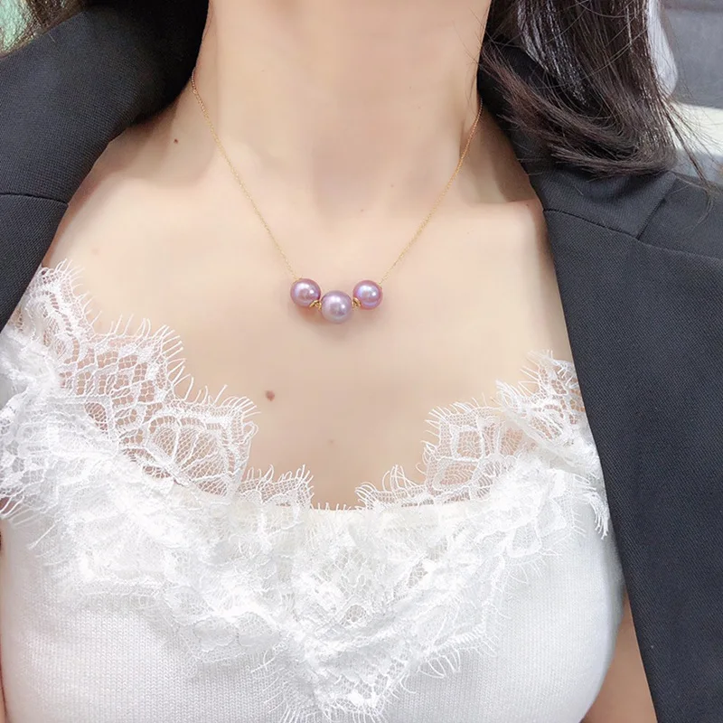 

Zhuji Edison Natural Freshwater Pearl Pendant for Women Versatile Smiley Face Collarbone Chain Wholesale Micro Fashion Jewelry