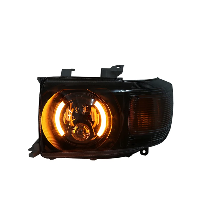 Customized Full LED Headlights For Toyota Land Cruiser LC76 Bi-xenon Projector Lens Front Lamps With DRL
