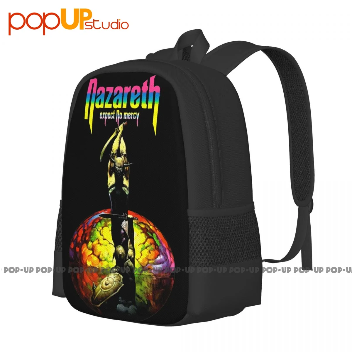 Nazareth Expect No Mercy Hard Rock Band Backpack Large Capacity Vintage Schoolbag Sports Bag Large Capacity