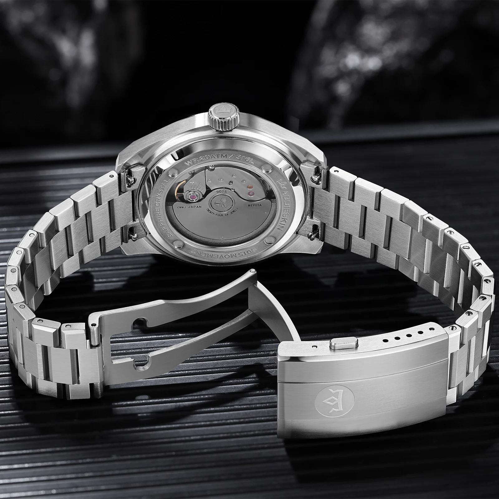 ADDIESKIN K006 Crystallized Titanium Automatic Mechanical Watch