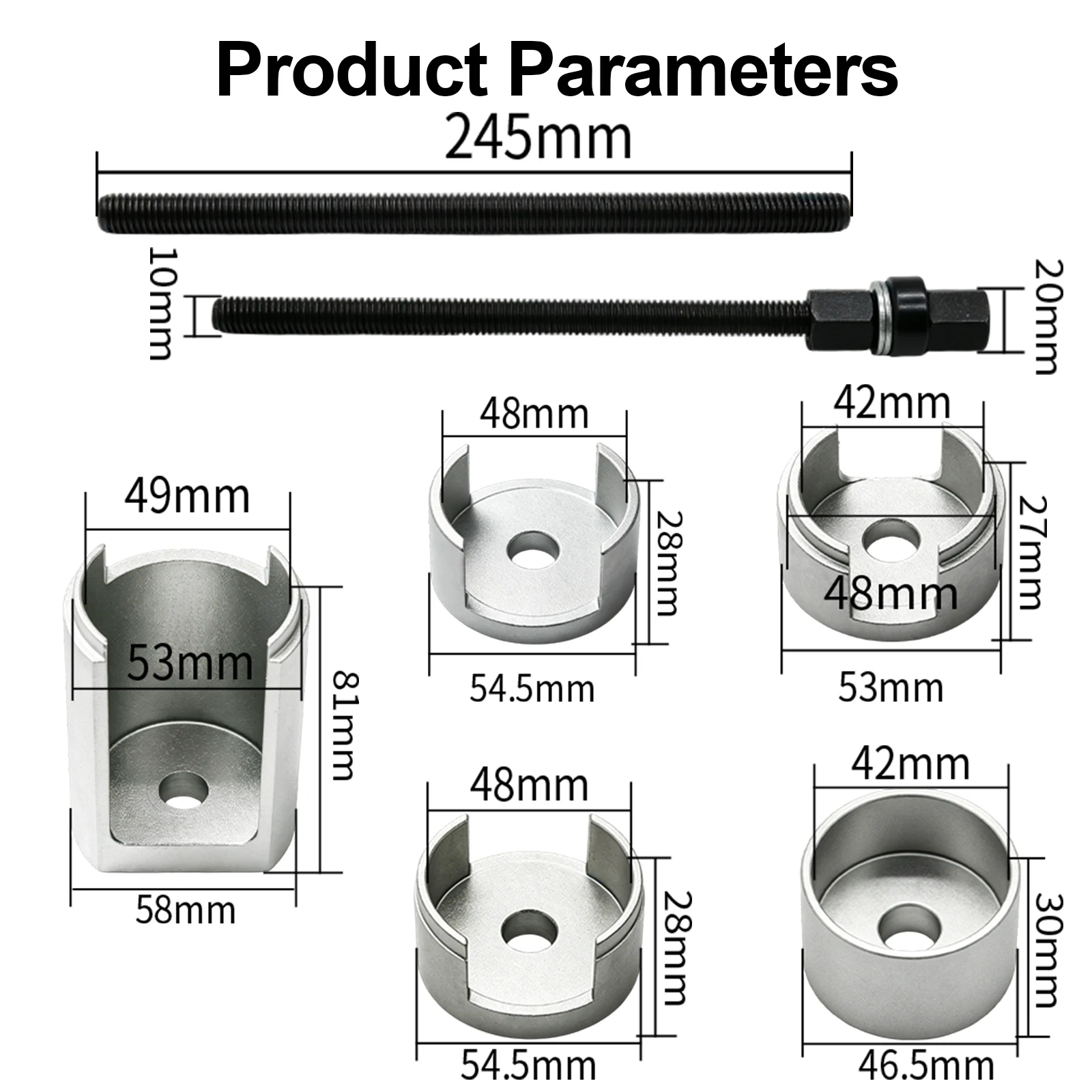 TSL Model 3 Rear Ball Head Swing Arm Bushing Disassembly Tool Rubber Sleeve Y Lower Arm Maintenance Equipment for Electric Car