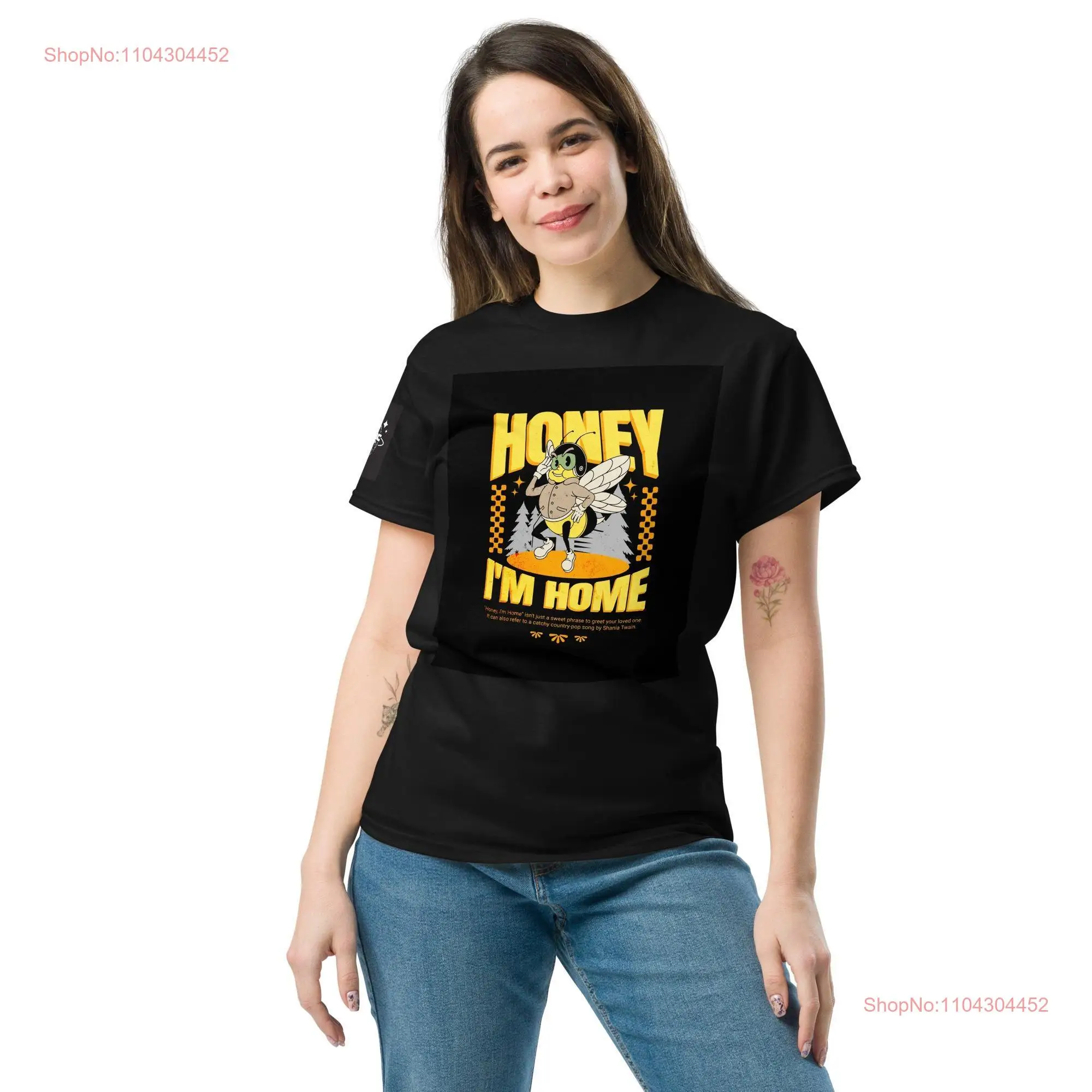 MTastic Creations Honey im home T shirt long or short sleeves