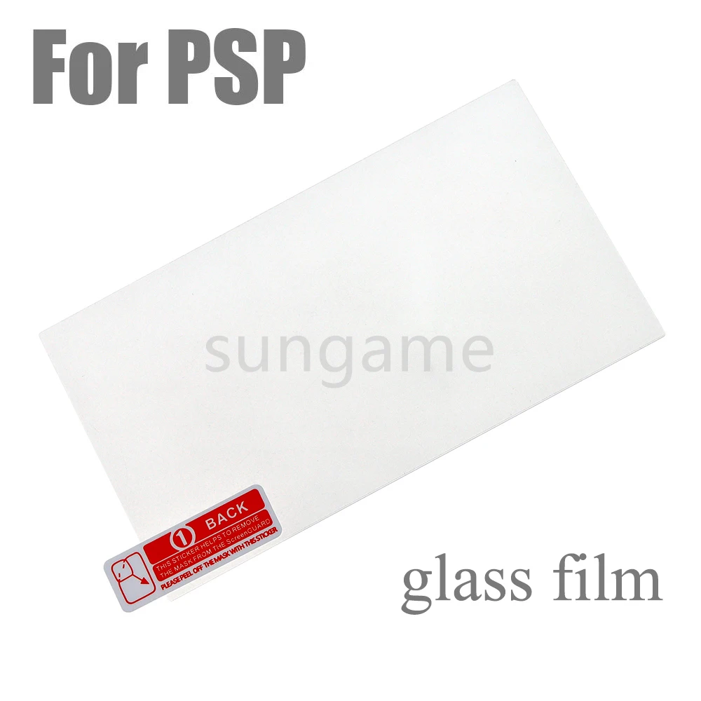1 Stück für PSP1000 2000 3000 Konsole Universelle Bildschirmglas-Schutzfolie Kratzfeste Klare Vollschutz-Glasfolie