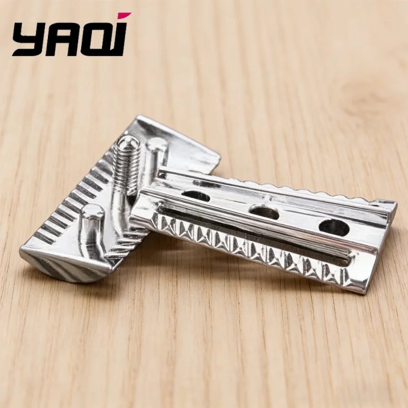 2026 Flash sale‌！YAQI Professional Top Aggressive Chrome Color Double-edged Mens Slant Safety Razor Head Replacement Accessory