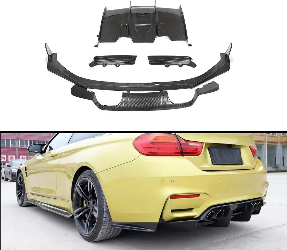 Real Carbon  Fiber Rear Diffuser for BMW F82 M4 F80 M3 2014-2019