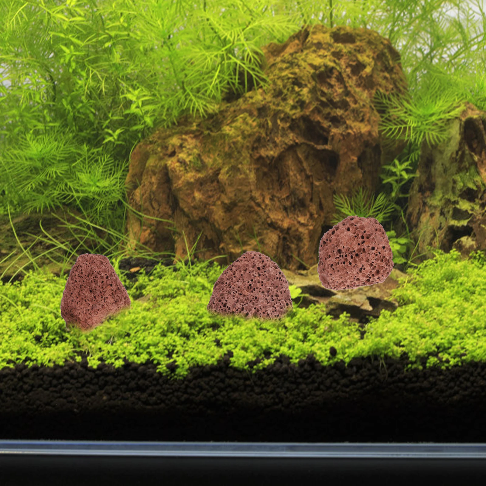 

Volcanic Decorations Lava Stones Fish Tank Aquarium Filter Material Ornament Sand Breathing Rocks Porous Water