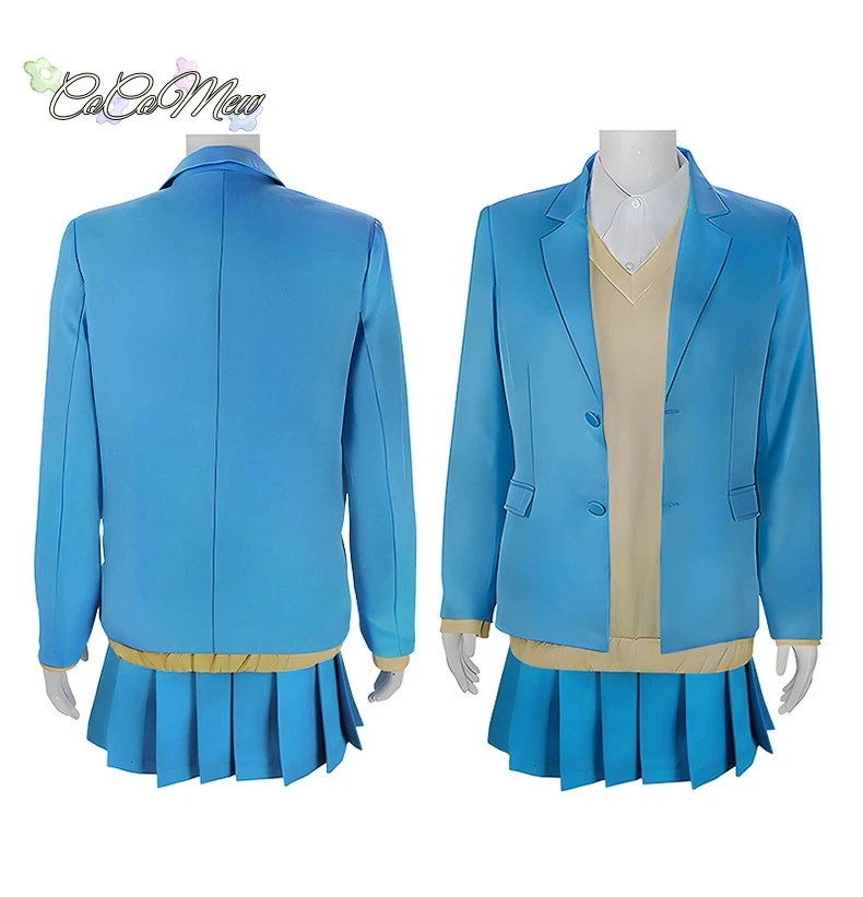 Chinatsu Kano Cosplay Costume Wig Anime Blue Box Jacket Skirt Vest School Uniform Eimei Senior High Halloween Women Customized