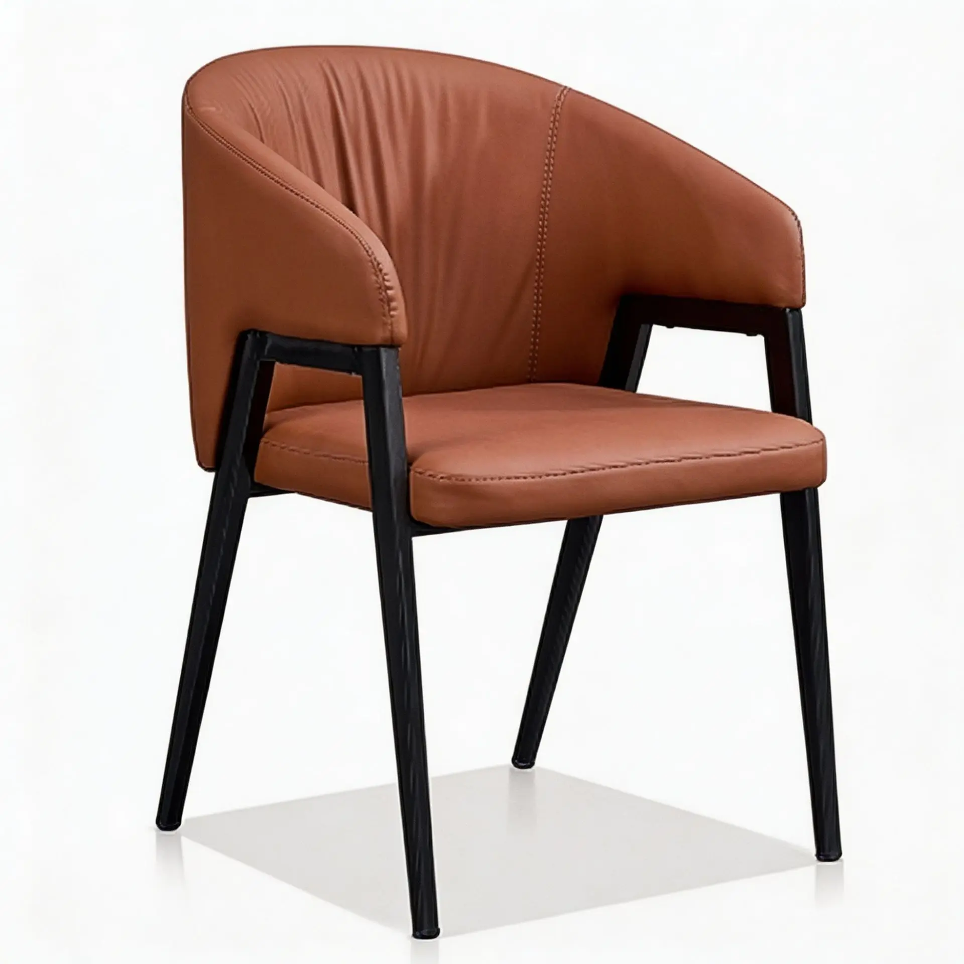 Modern Minimalist Single Armrest Office Negotiation Chair, Leisure Reception Chair For Office Cafe Hotel Lounge